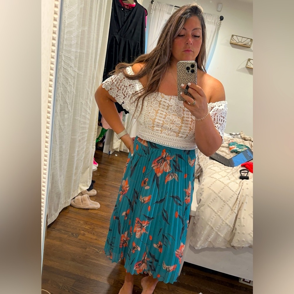 Floral Midi Skirt